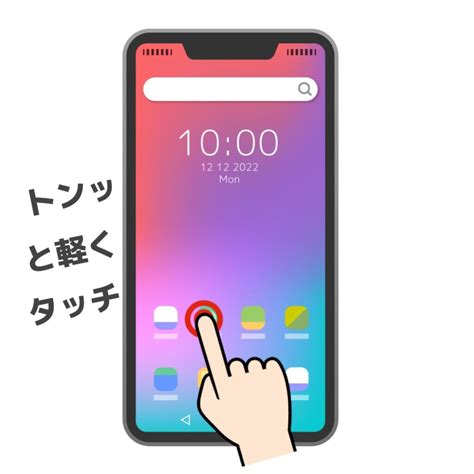 操作方法|スマホ画面の基本操作のやり方【タッチや名称をイラ。